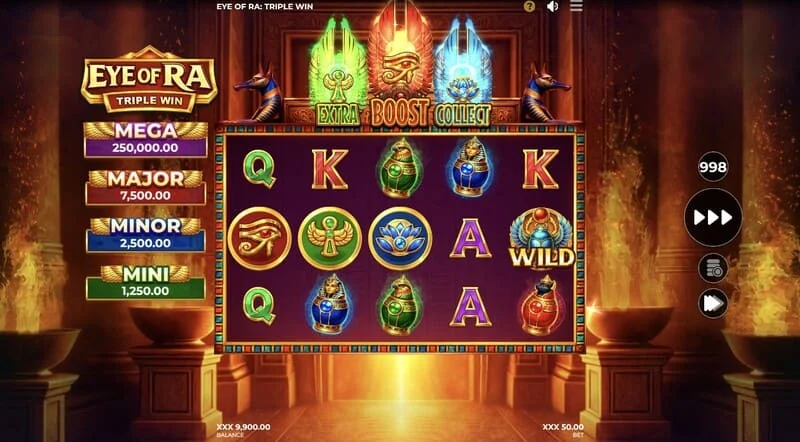Eye of Ra Triple Win - Wild apparso sui rulli